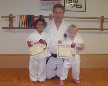 Karate with dad